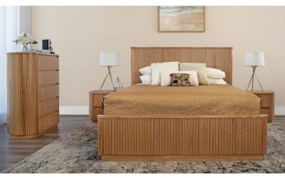 Adsila King Bed Only-Natural Ash