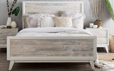 Bahama DOUBLE BED 206x145.5x130cm- White