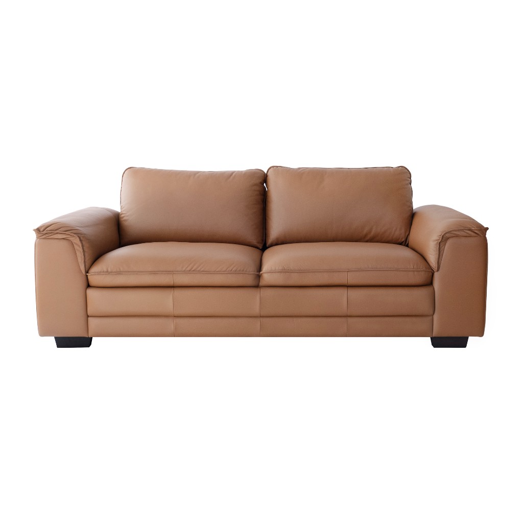 Westhaven Full Leather 3 Seater Sofa – Lido Cognac - Main Image